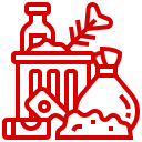 garbage icon red